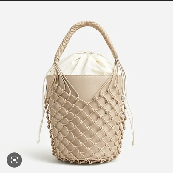 J. Crew Sedona Basket Bag in Leather - Picture 1 of 5